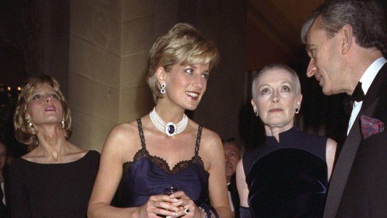 princess diana is on hand at costume institute gala at the m