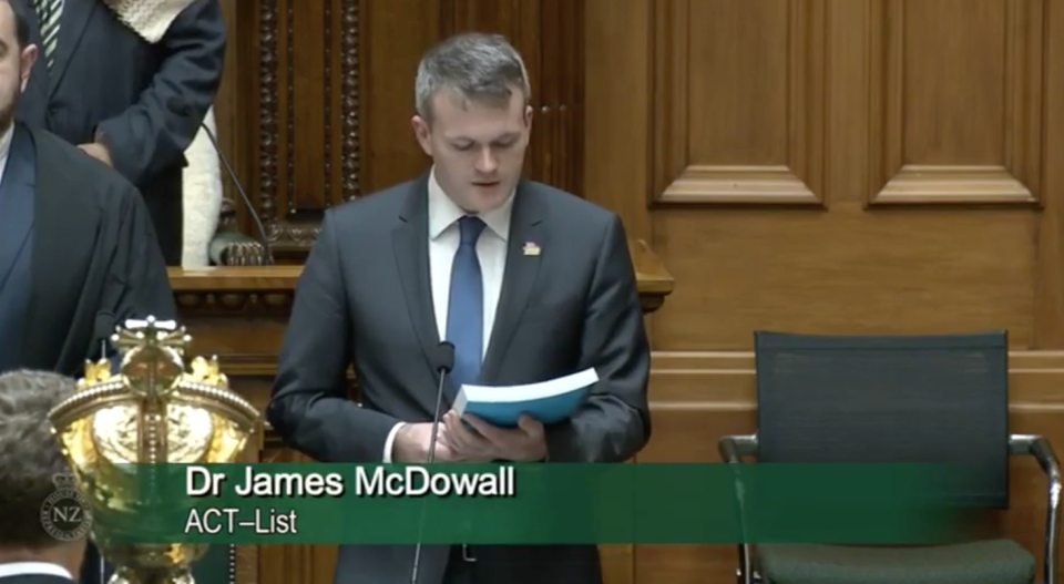 新西蘭中文週　國會議員 James McDowall 廣東話讀國會禱文　