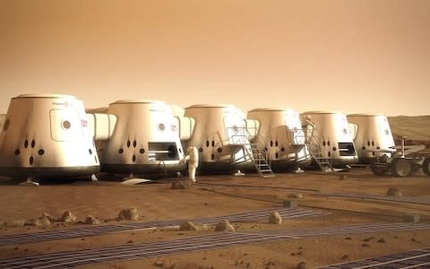 Many organisations are now planning colonies on Mars, including Nasa, Elon Musk and Mars One (pictured) - Credit: Mars One