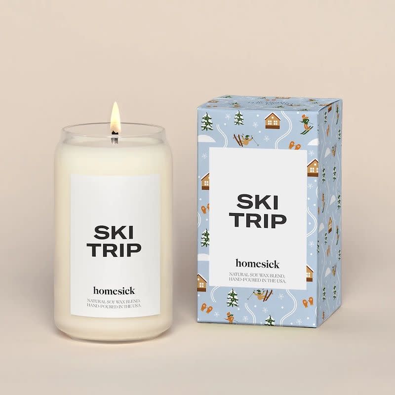 <p><a href="https://go.redirectingat.com?id=74968X1596630&url=https%3A%2F%2Fhomesick.com%2Fproducts%2Fski-trip-candle&sref=https%3A%2F%2Fwww.esquire.com%2Flifestyle%2Fhealth%2Fg40735650%2Fgifts-for-skiers%2F" rel="nofollow noopener" target="_blank" data-ylk="slk:Shop Now;elm:context_link;itc:0;sec:content-canvas" class="link ">Shop Now</a></p><p>Ski Trip Candle</p><p>homesick.com</p><p>$38.00</p>