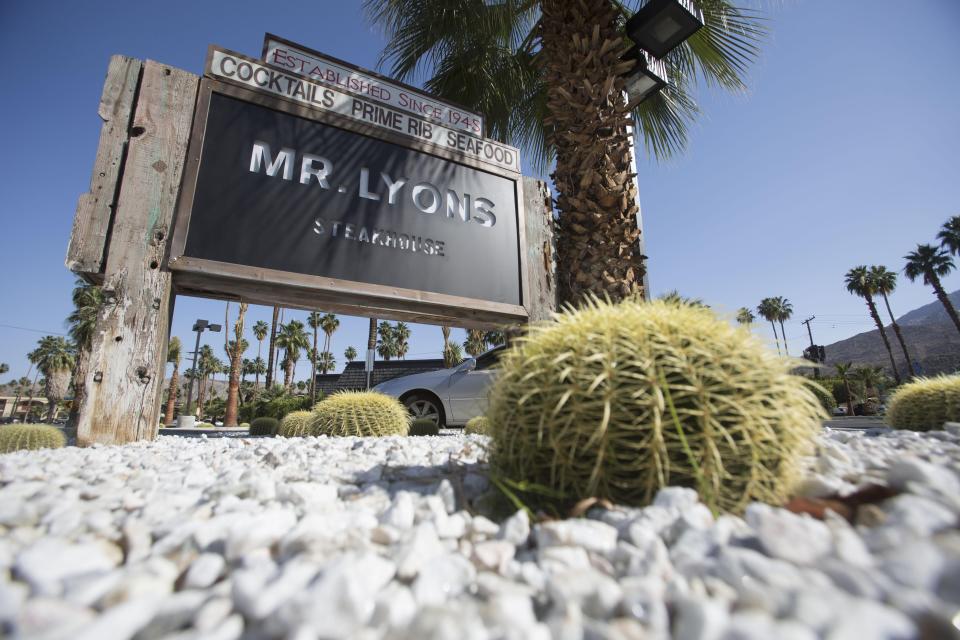 Mr. Lyons Steakhouse in Palm Springs. Richard Lui/The Desert Sun.