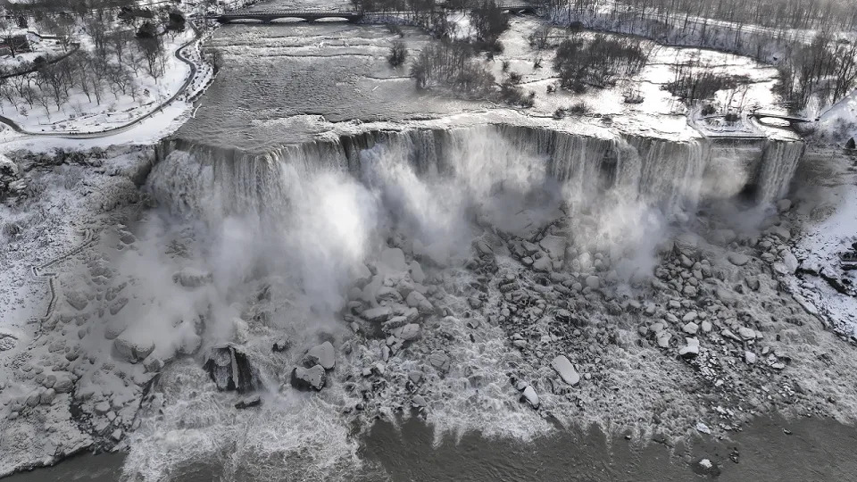 Niagara Falls frozen scenes