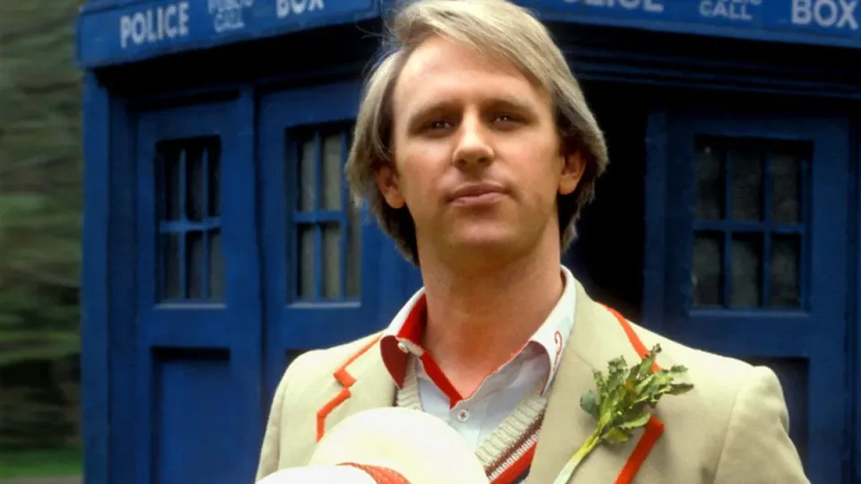 Peter Davison as the Doctor (Credit: BBC)