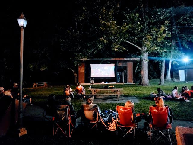 <p>Korrin Bishop</p> Outdoor movies are a summer and fall favorite in Cumberland Gap's Berkau Park.