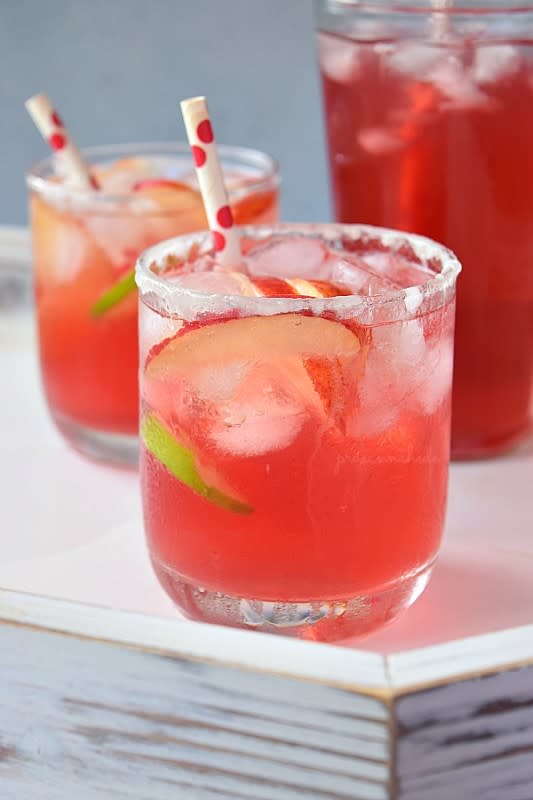 <p>Apple adds so much juiciness to this holiday drink.</p><p><strong>Get the recipe: <a href="https://www.savorybitesrecipes.com/2018/11/cranberry-apple-holiday-punch.html" rel="nofollow noopener" target="_blank" data-ylk="slk:Cranberry Apple Holiday Punch;elm:context_link;itc:0;sec:content-canvas" class="link ">Cranberry Apple Holiday Punch</a></strong></p>