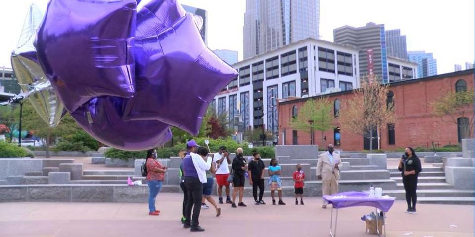 Residents who lost loved ones to COVID-19 held a vigil in uptown Charlotte on Friday night to memorialize all those who’ve died from the disease.