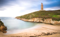 <p>This landmark is a UNESCO World Heritage Site, mostly in part to its incredible age: it has served as the entrance of La Coruna Harbor since the 1st century A.D. Aside from the Tower of Hercules, youll find a sculpture park, rock carvings from the Iron age, and a Muslim cemetery.</p>