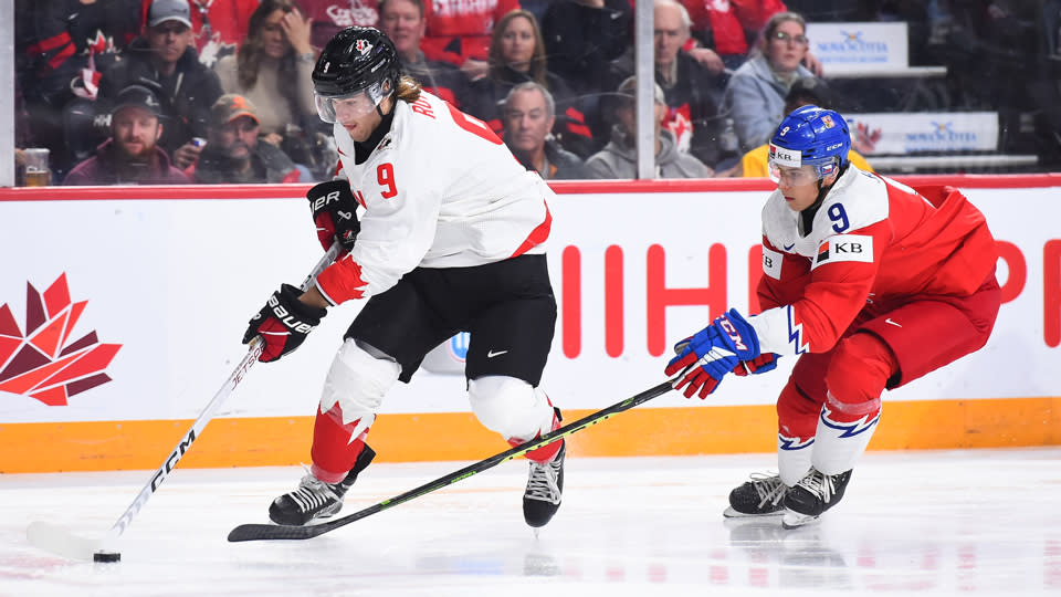 Tomas Suchanek made 37 saves as Czechia stunned host Canada 5-2 on the opening day of the 2022 World Junior Championship in Halifax, Nova Scotia. (Photo via Hockey Canada)