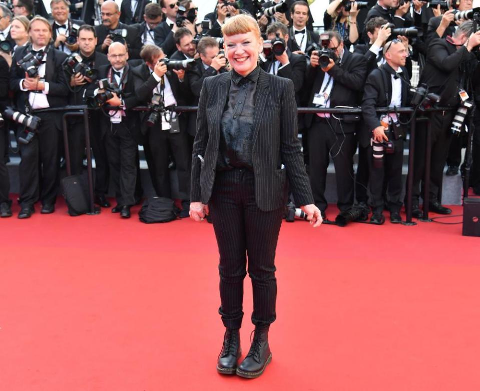 Andrea Arnold in Cannes, 2017.