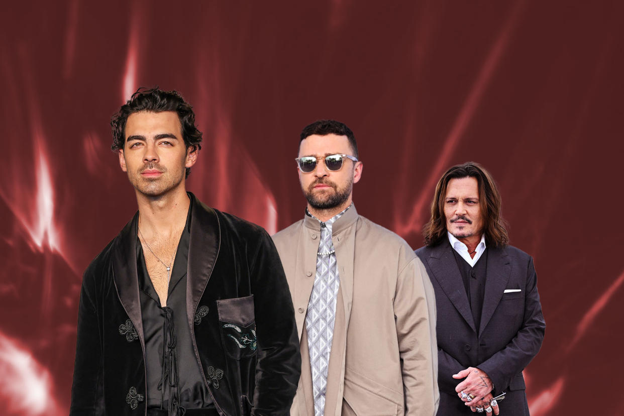 Joe Jonas, Justin Timberlake and Johnny Depp Photo illustration by Salon/Getty Images