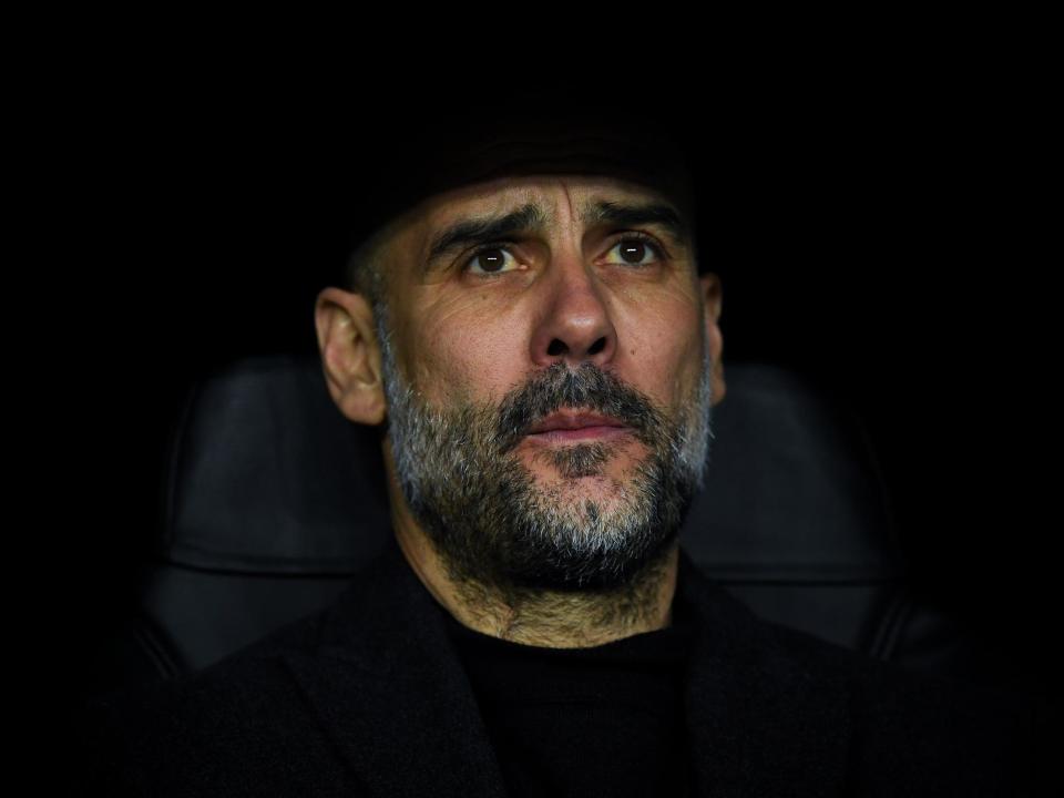 Manchester City manager Pep Guardiola: Getty