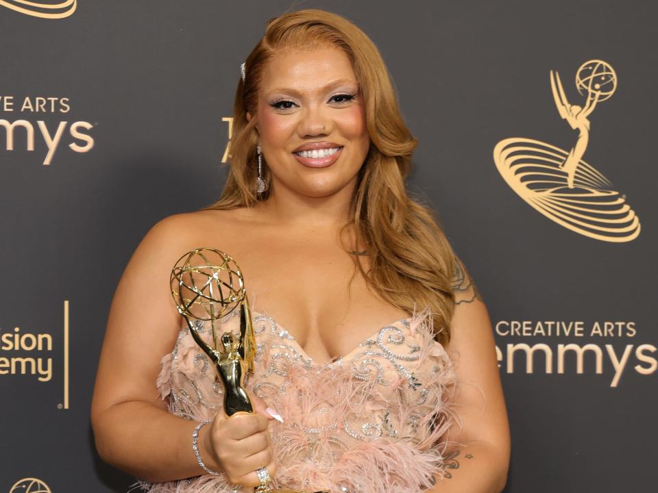Parris Goebel, winner of the Outstanding Choreography for Variety or Reality Programming award for ‘Savage X Fenty Show Vol. 3,’ attends the 2022 Creative Arts Emmys at Microsoft Theater on September 03, 2022 in Los Angeles, California.