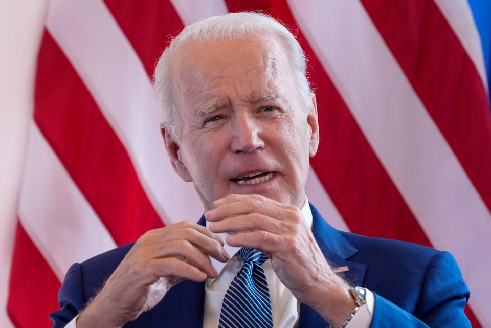 Joe Biden am Rande des G7-Gipfels in Hiroshima (Bild: dpa) 