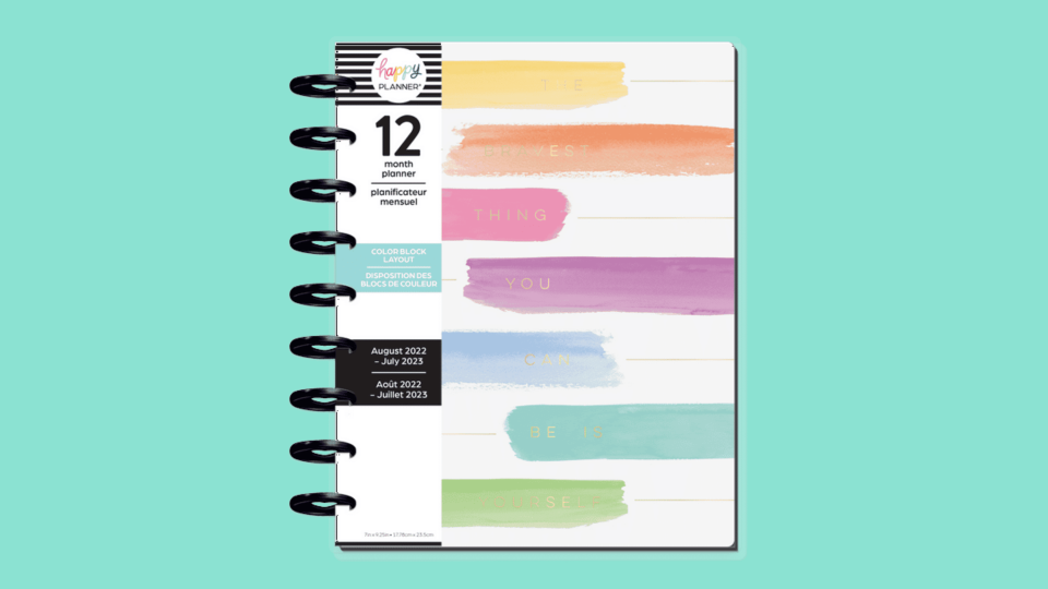 Organize your school day with the Happy Planner.
