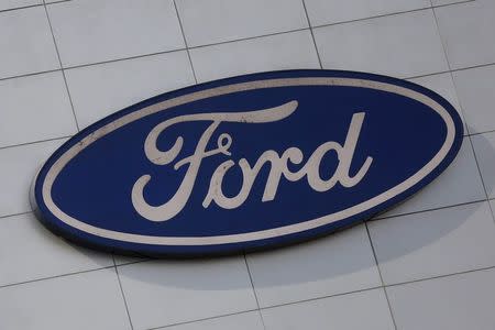 A Ford logo is pictured at a store of the automaker, in Mexico City, Mexico, April 5, 2016. REUTERS/Edgard Garrido