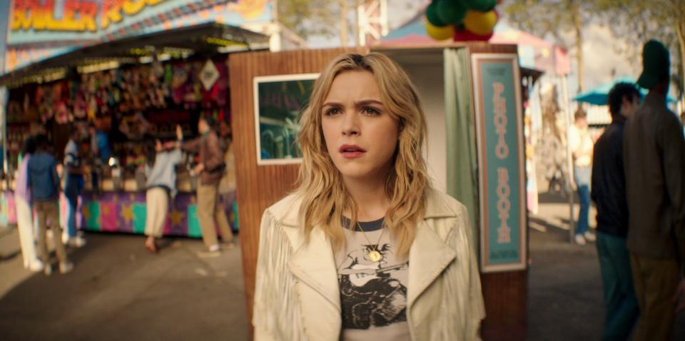 "Totally Killer" stars Kiernan Shipka as a 17-year-old being hunted by the “Sweet Sixteen Killer“ when she accidentally time travels back to 1987 to take down the villain.