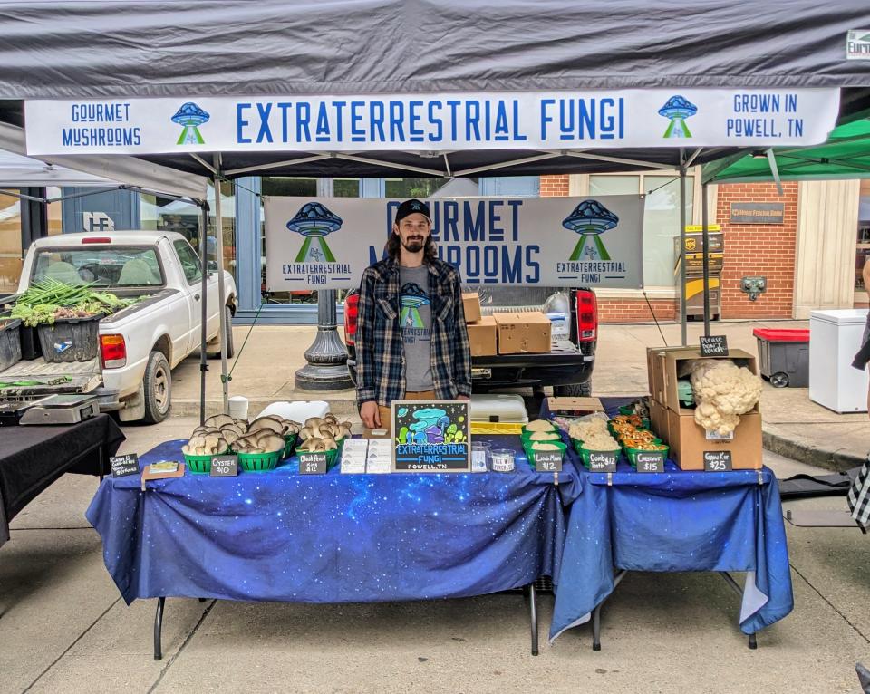 Josiah Patterson, owner of Extraterrestrial Fungi, provides greater Knoxville area restaurants and farmers’ markets. “I am going to basically have our whole farmers market set up with fresh and dry mushrooms, mushroom powders, mushroom jerky and grow kits so you can grow your own,” he said. The second annual Mushroom Festival is June 17, 2023.