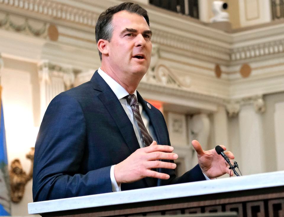 Gov. Kevin Stitt emphasized cutting taxes in his 2024 State of the State address on Feb. 5.