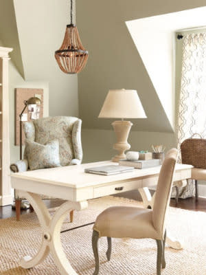 A Cream-Colored Home Office