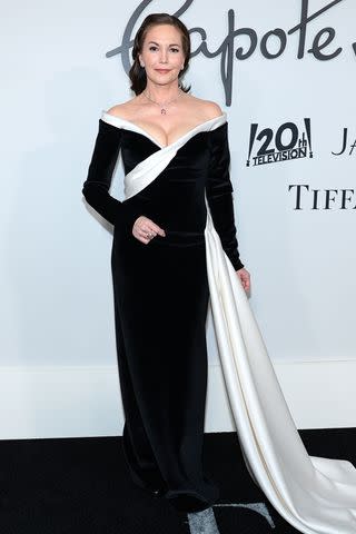 <p>Dimitrios Kambouris/Getty</p> Diane Lane attends the "Feud: Capote VS. The Swans" New York City Premiere