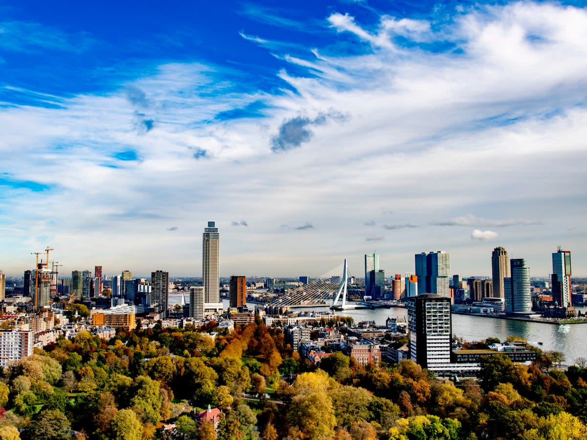 Rotterdam was rebuilt from the post-war rubble, and is now made up of modern architectural wonders (ROBIN UTRECHT)