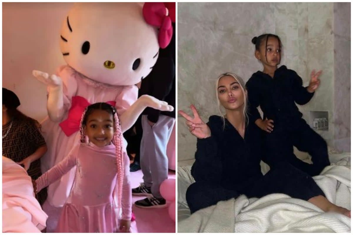 Kim Kardashian went all out for daughter Chicago West’s Hello Kitty-themed fifth birthday party  (Instagram)