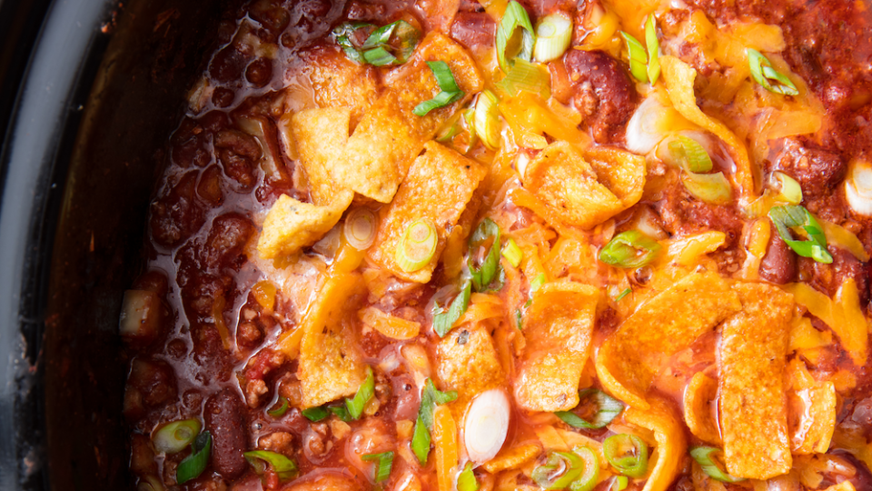 slow cooker beef chili