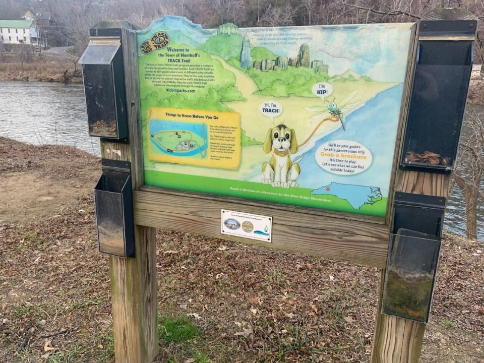 Jess Hocz, executive director at Mountain Valleys Resource Conservation and Development, expressed an interest in working with Madison County students to help design and construct informational signs on Blannahassett Island in Marshall.