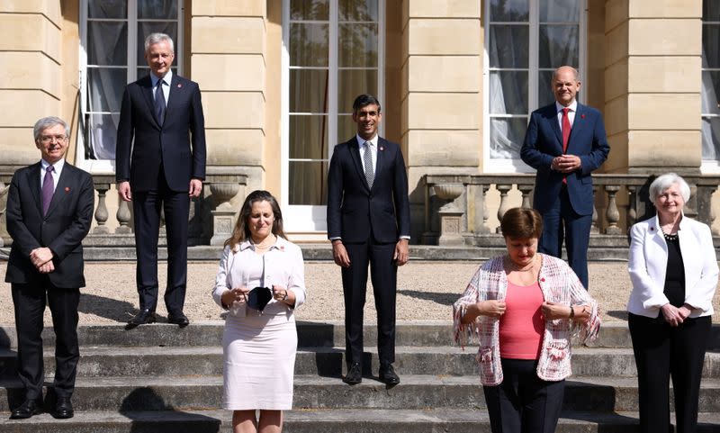 ACCORD AU G7 SUR UN TAUX PLANCHER D'IMPÔT GLOBAL SUR LES SOCIÉTÉS D'AU MOINS 15%