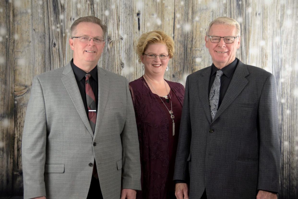 Souls Harbor is a southern gospel music trio from southeastern Michigan. The group consists of, from left, David Brown (tenor/lead); Joy Brown (lead); and Ron Brown (baritone).