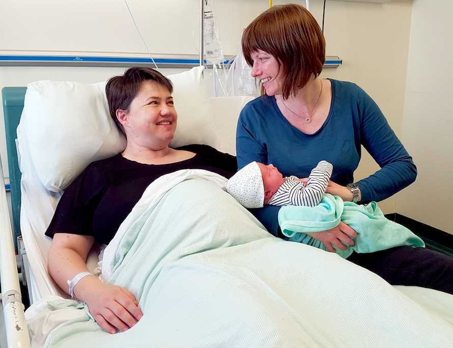 Ms Davidson said the birth of her son has made her put family before party (PA)