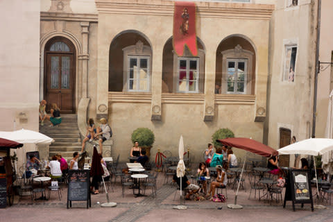 "There are more restaurants than anyone could count, and a building-sized trompe-l’oeil mural" - Credit: GETTY