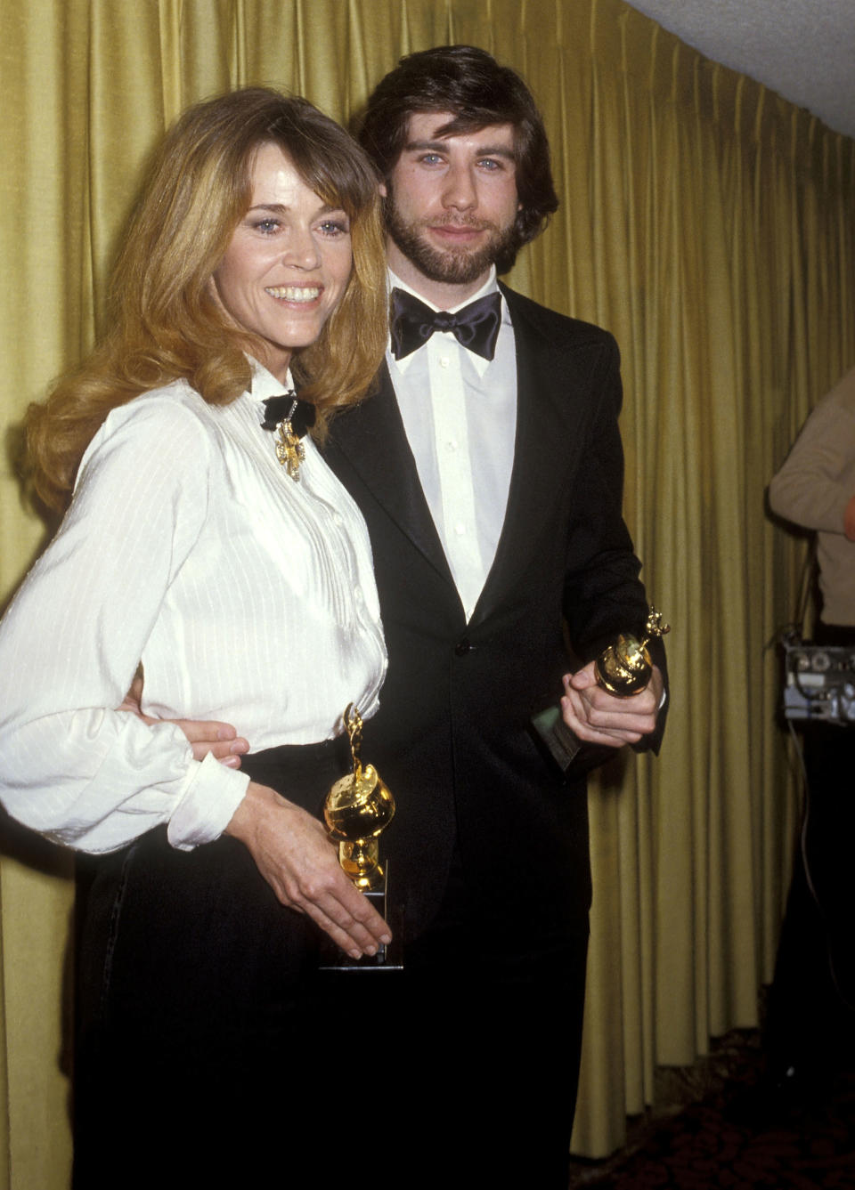 Wearing a tux at the 36th Golden Globe Awards in 1979.