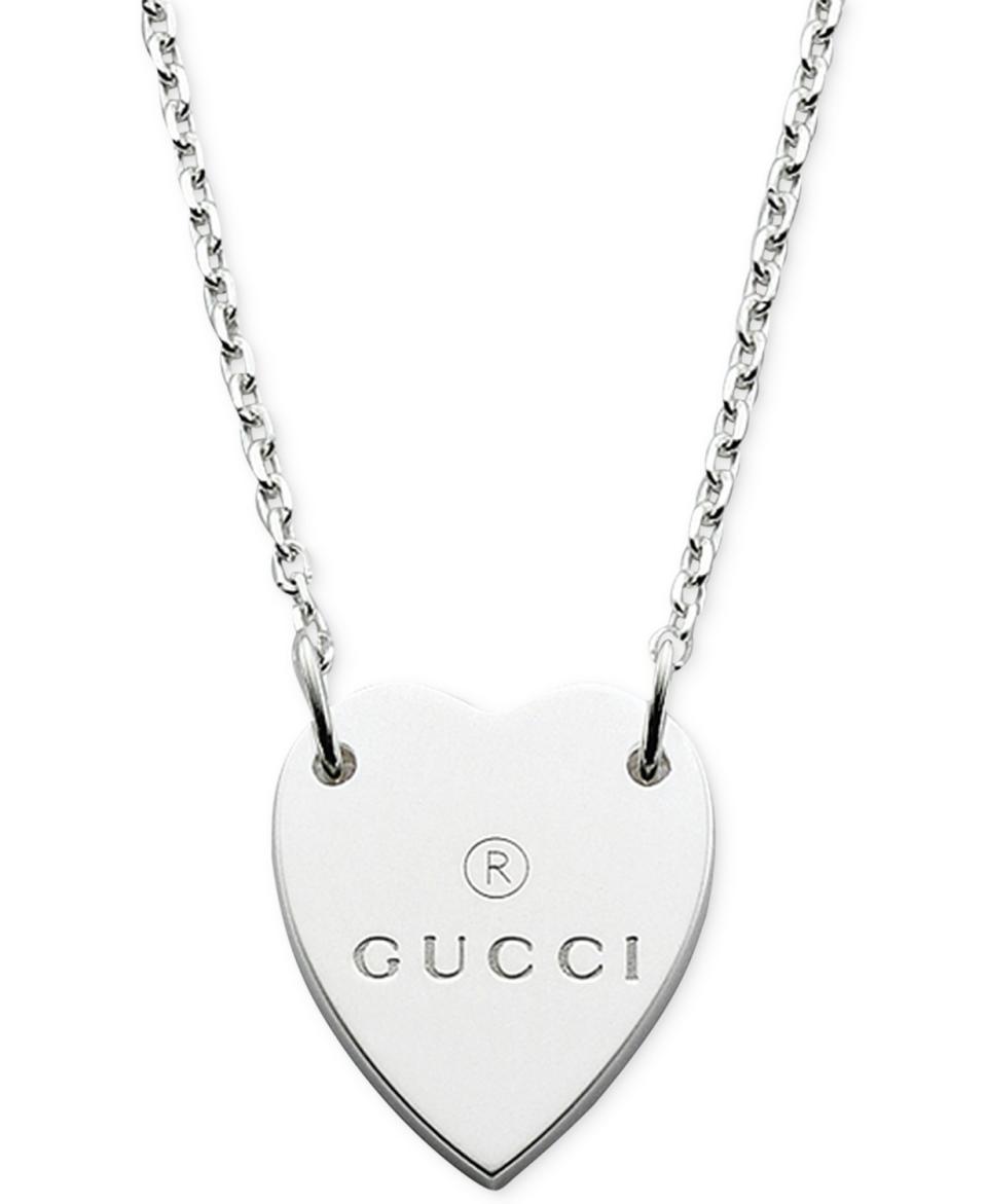 28 Unisex Valentine's Day Gifts: Gucci Sterling Silver Heart Pendant Necklace