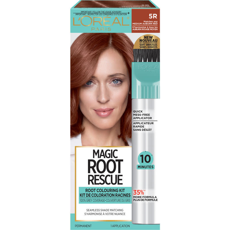 L’Oréal Paris Magic Root Rescue - Permanent Root Colouring Kit. Image via Shoppers Drug Mart.