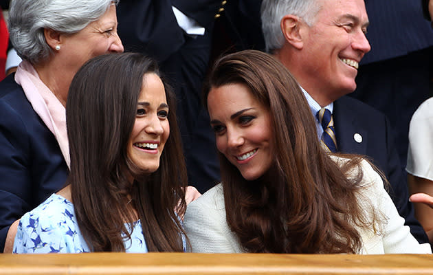 Duchess Catherine and Pippa Middleton. Photo: Getty Images.