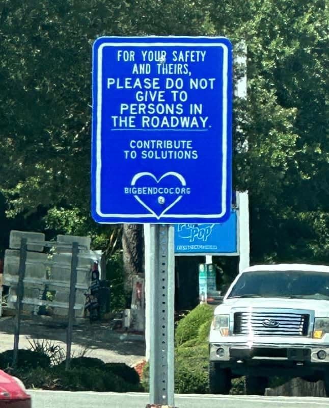 Leon County Commissioners approve multiple initiatives to fight homelessness. Eleven intersections will be decorated with new blue signs encouraging organizational donations.