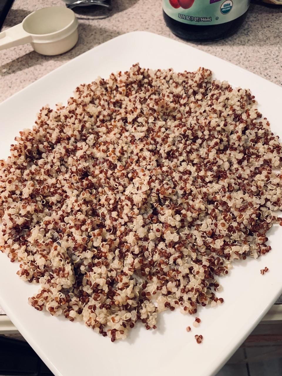 Build your salad with a base of nutritious quinoa