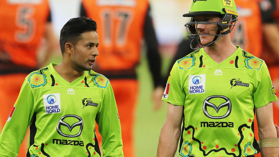 The Sydney Thunder are one of three BBL teams to wear Indigenous jerseys over the Australia Day long weekend. (Photo by Will Russell - CA/Cricket Australia via Getty Images)