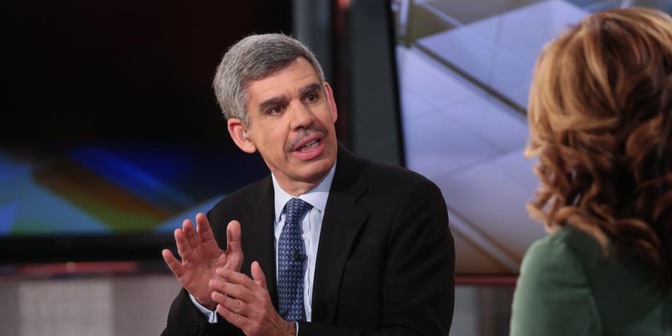 Mohamed El-Erian, Chief Economic Adviser of Allianz appears on a segment of "Mornings With Maria" with Maria Bartiromo on the FOX Business Network at FOX Studios on April 29, 2016 in New York City. (