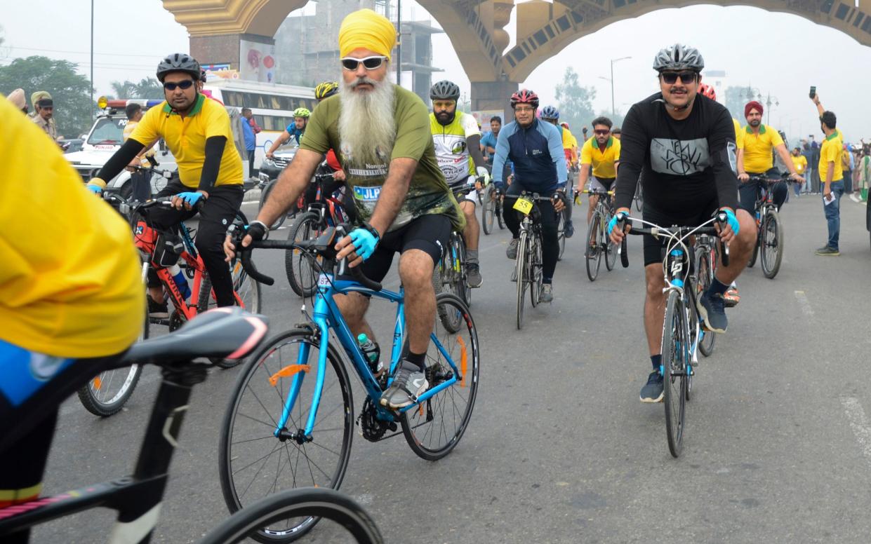 SIkhs are exempt from wearing motorcycle helmets or hard hats in some countries, including the UK