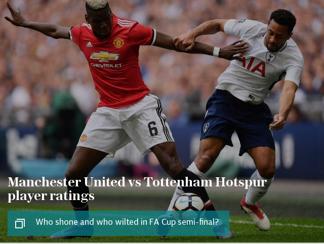 Manchester United vs Tottenham Hotspur player ratings