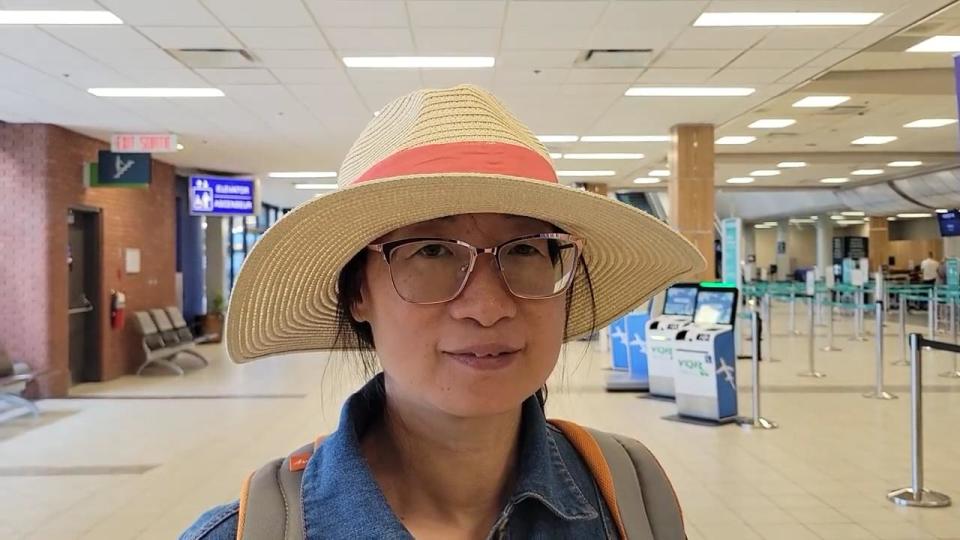 Jane Li was standing at the Regina airport’s WestJet kiosk for more than two hours to figure out a way to go to China. She had everything booked — Regina to Vancouver to Shanghai, until her first flight to Vancouver got rescheduled. 