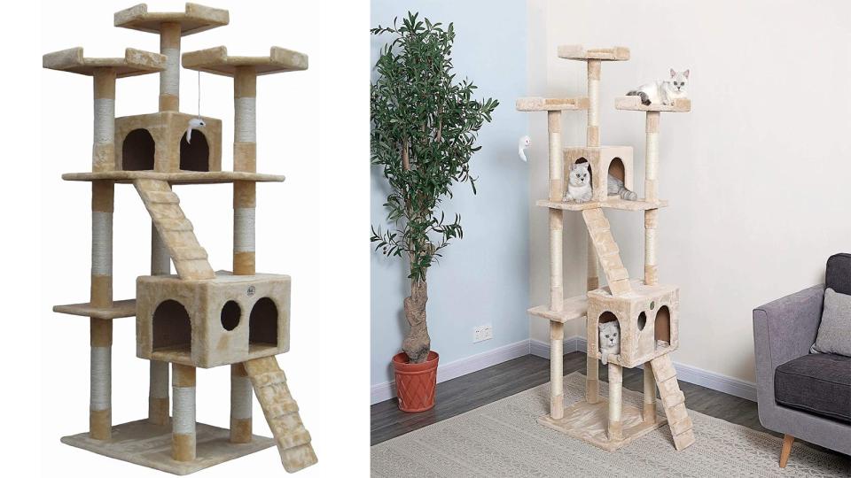 This top-rated cat tree will keep your kitty comfortable.