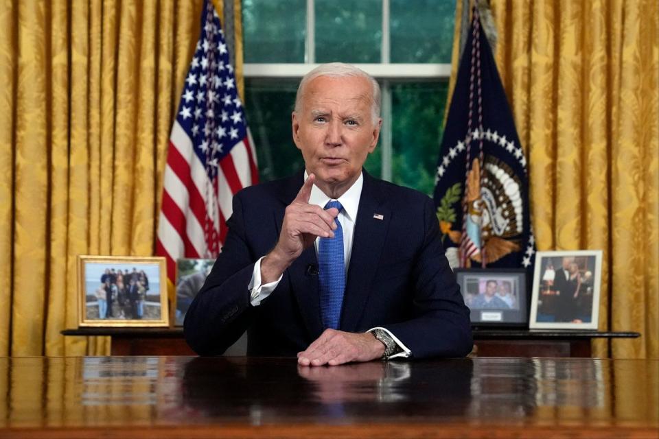 President Biden addressing the nation Wednesday about his decision to withdraw from the presidential race. 