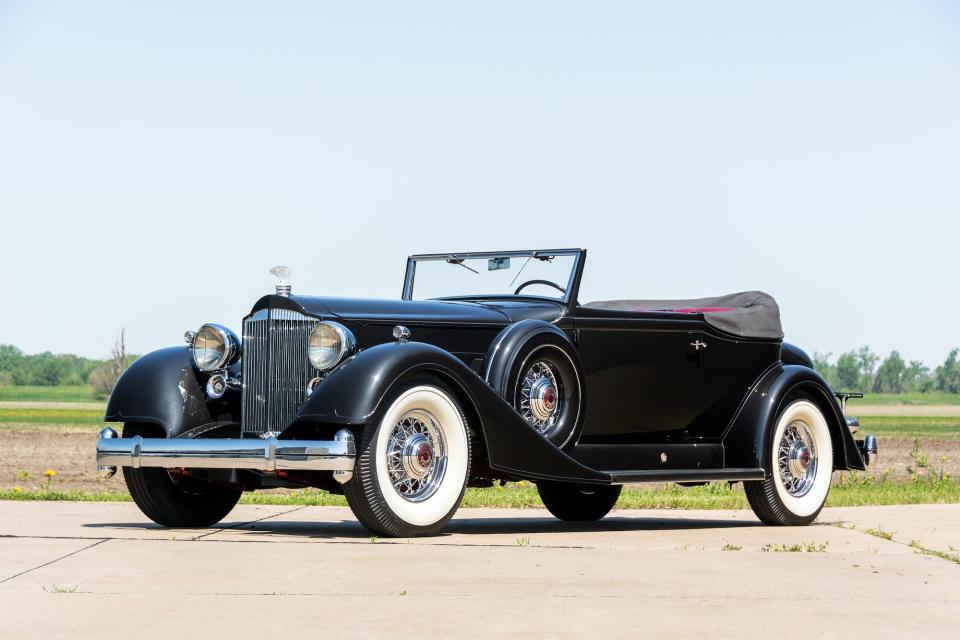 1934 Packard Twelve Convertible Victoria _0