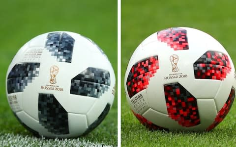 World Cup footballs