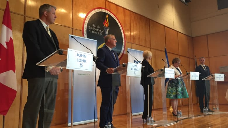 Little nuance at first PC leadership debate, but Houston emerges as main target