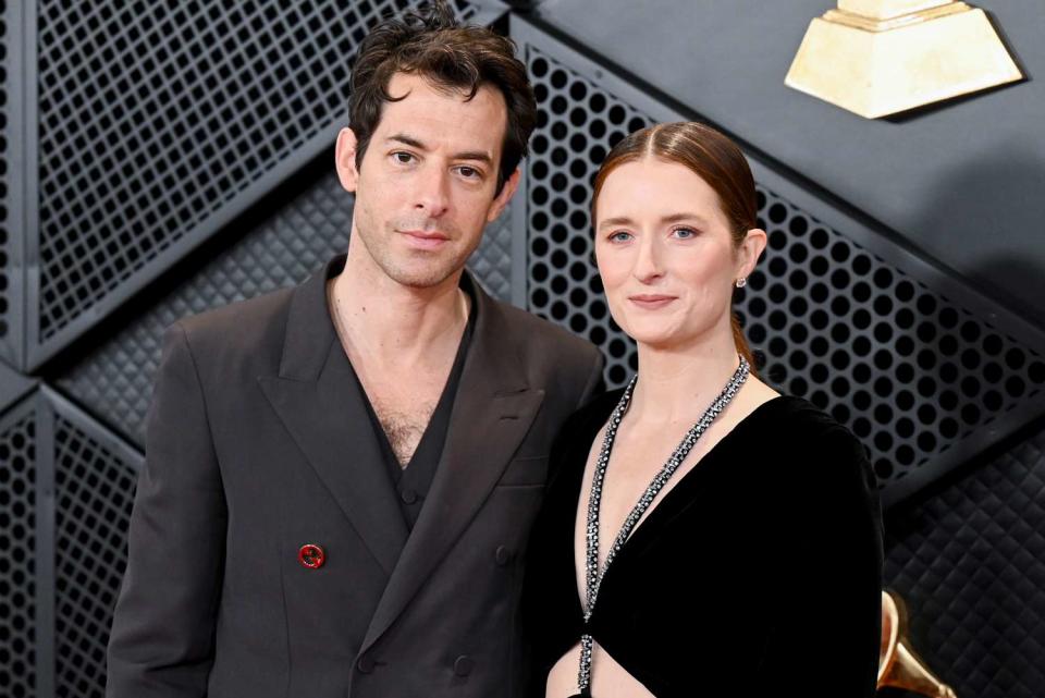 <p>Gilbert Flores/Billboard via Getty</p> Mark Ronson and Grace Gummer at the Grammys in February 2024