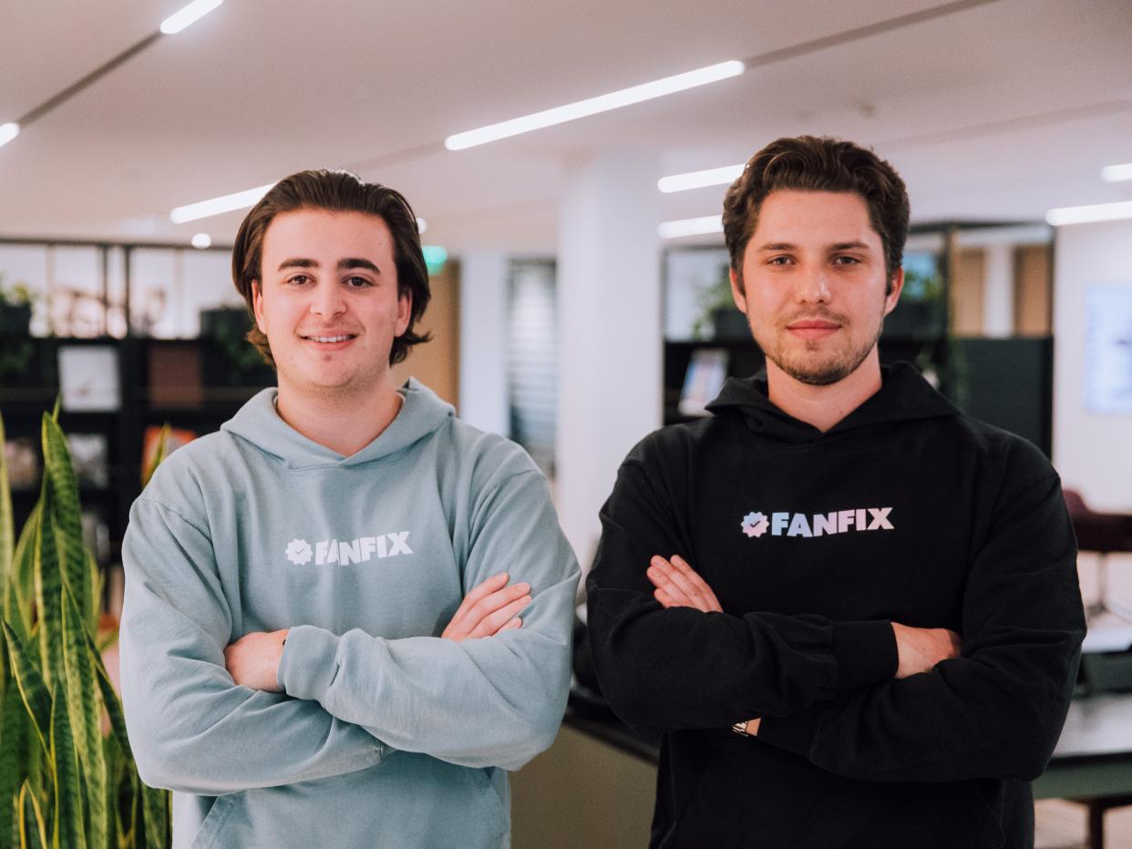 From left: Harry Gestetner and Simon Pompan, the cofounders of Fanfix.